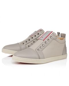 Christian Louboutin F.A.V Fique A Vontade Slip-On Sneakers Calf Leather And Olona Canva Goose