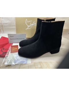 Christian Louboutin Fever Ankle Boot Suede Black