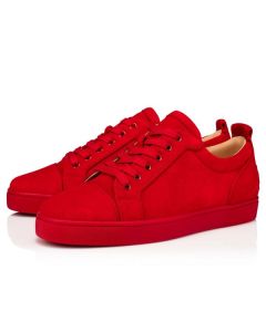 Christian Louboutin Fun Louis Junior Loubi Red Veau Velours