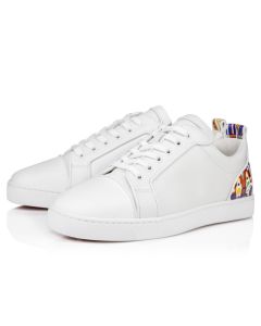 Christian Louboutin Fun Louis Junior Sneakers Calf Leather And Rubber White