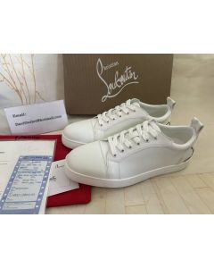 Christian Louboutin Fun Louis Junior Sneakers Calfskin White