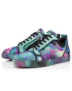 Christian Louboutin Fun Louis Junior Sneakers Fabric Melancholia Print Multicolor