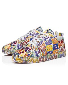 Christian Louboutin Fun Louis Junior Sneakers Wamims Printed Calf Multicolor