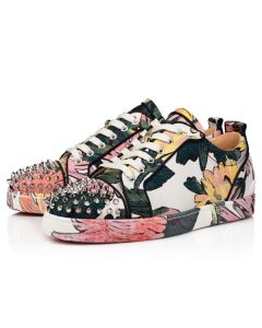 Christian Louboutin Fun Louis Junior Spikes Multi Fabric Sneaker