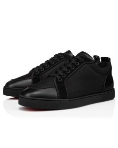 Christian Louboutin Fun Rantulow Sneakers Calf Leather And Mesh Black