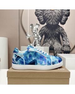 Christian Louboutin Fun Vieira Orlato Sneakers Nylon Iridescent Coating Multicolor