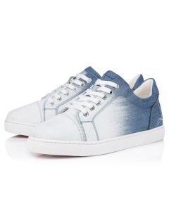 Christian Louboutin Fun Vieira Sneakers Denim Brushed Effect Denim