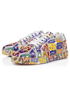 Christian Louboutin Fun Vieira Sneakers Wamims Printed Calf Leather Women