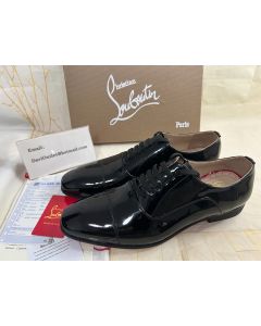 Christian Louboutin Greggo Flat Black Patent Leather