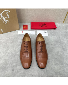 Christian Louboutin Greggo Oxford Calfskin Brown