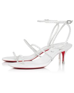 Christian Louboutin Hibaq 55 Mm Sandals Nappa Leather White