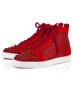 Christian Louboutin High-top Lou Pik Pik STR Version Loubi Strass