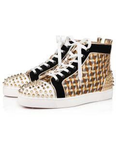 Christian Louboutin High-top Lou Spikes 2 Version Multi Calf