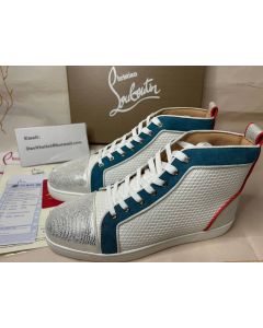 Christian Louboutin High-top Louis Orlato Bianco/panorama Leather