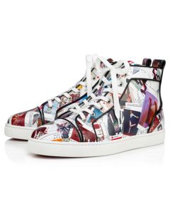 Christian Louboutin High-top Louis Orlato Multi/black Claf Sneaker