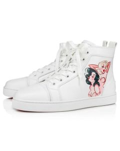 Christian Louboutin High-top Loupin Up White Calf 