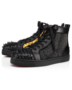 Christian Louboutin High-top No Limit Flat Black/gold Calf