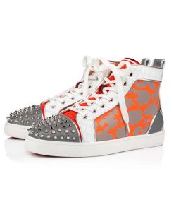 Christian Louboutin High Top Fun Lou Spikes Version Multi Calf