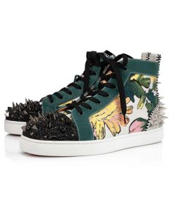 Christian Louboutin High top Lou Pik Pik Strass Orlato Version Multi Fabric