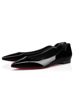 Christian Louboutin Hot Chickita Ballerinas Patent Calf Leather Black