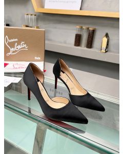 Christian Louboutin Iriza 85mm Pumps Crepe Satin Black