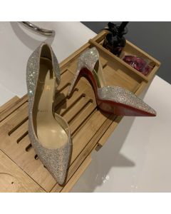 Christian Louboutin Iriza Pumps 100mm Glitter Strass Multicolor