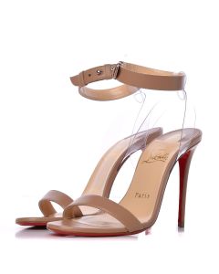 Christian Louboutin Jonatina Sandal 100 Nappa Leather Nude