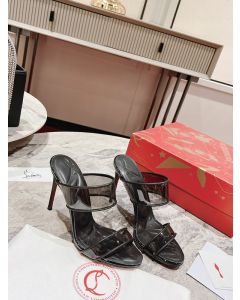 Christian Louboutin Just Loubi PVC Sandals 85mm Black