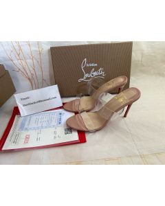 Christian Louboutin Just Nothing 85 Mm Sandals Patent Leather And Tpu Blush