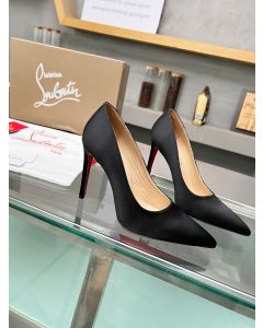 Christian Louboutin Kate 105mm Pumps Crepe Satin Black