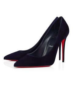 Christian Louboutin Kate Pumps 100mm Veau Velours Ink Blue