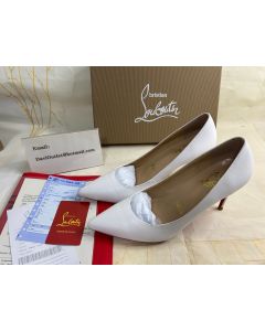 Christian Louboutin Kate Pumps 85mm Nappa Leather White