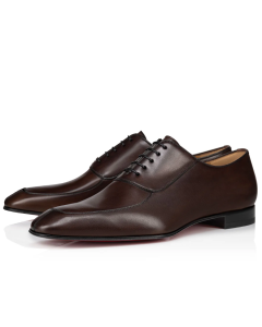 Christian Louboutin Lafitte Oxford Patinated Calf Leather Brown