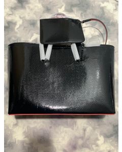 Christian Louboutin Large Cabata Tote Bag Patent Leather Black