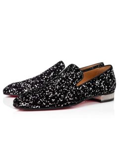 Christian Louboutin Loafers Colonnaki Black-silver Shoe