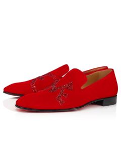 Christian Louboutin Loafers Dandylove Strass Loubi Veau Velours