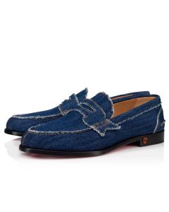 Christian Louboutin Loafers No Penny Denim Fabric