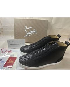 Christian Louboutin Lou Spikes 2 Black/black Mat Gomme