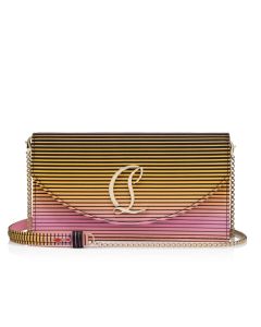 Christian Louboutin Loubi54 Clutch Aftersun Printed Crepe Satin Multicolor