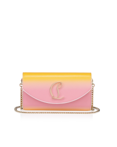 Christian Louboutin Loubi54 Clutch Degraftersun Calf Leather Multicolor