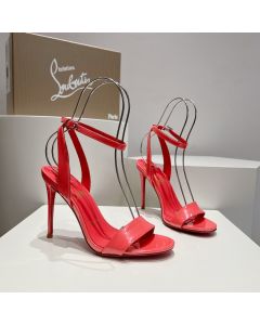 Christian Louboutin Loubigirl 100 mm Sandals Patent Leather Rose