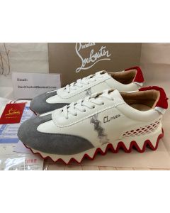 Christian Louboutin Loubishark Donna Sneakers Calfskin White