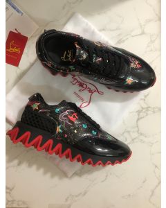 Christian Louboutin Loubishark Donna Men Sneakers Patent Leather Multicolor