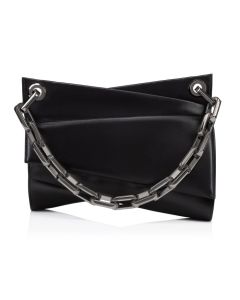 Christian Louboutin Loubitwist Chain Bag Smooth Calf Leather Black