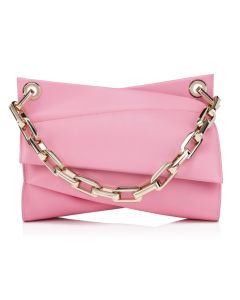 Christian Louboutin Loubitwist Chain Bag Smooth Calf Leather Calipso