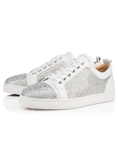 Christian Louboutin Louis Junior ST Version Bianco Strass