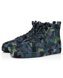 Christian Louboutin Louis Orlato Strass Mix Camouloubi/multi Veau Velours