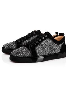 Christian Louboutin Low-top Black Strass Sneaker