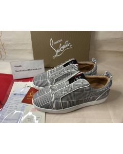 Christian Louboutin Low-top F.A.V Fique A Vontade Orlato Grey Sneaker 