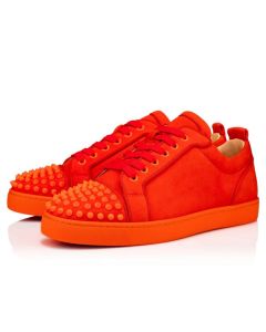 Christian Louboutin Low-top Louis Junior SP Sunrise/sunrise Mat Suede Leather